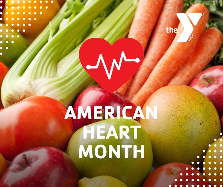 The image is a colorful display featuring a variety of fresh fruits and vegetables.