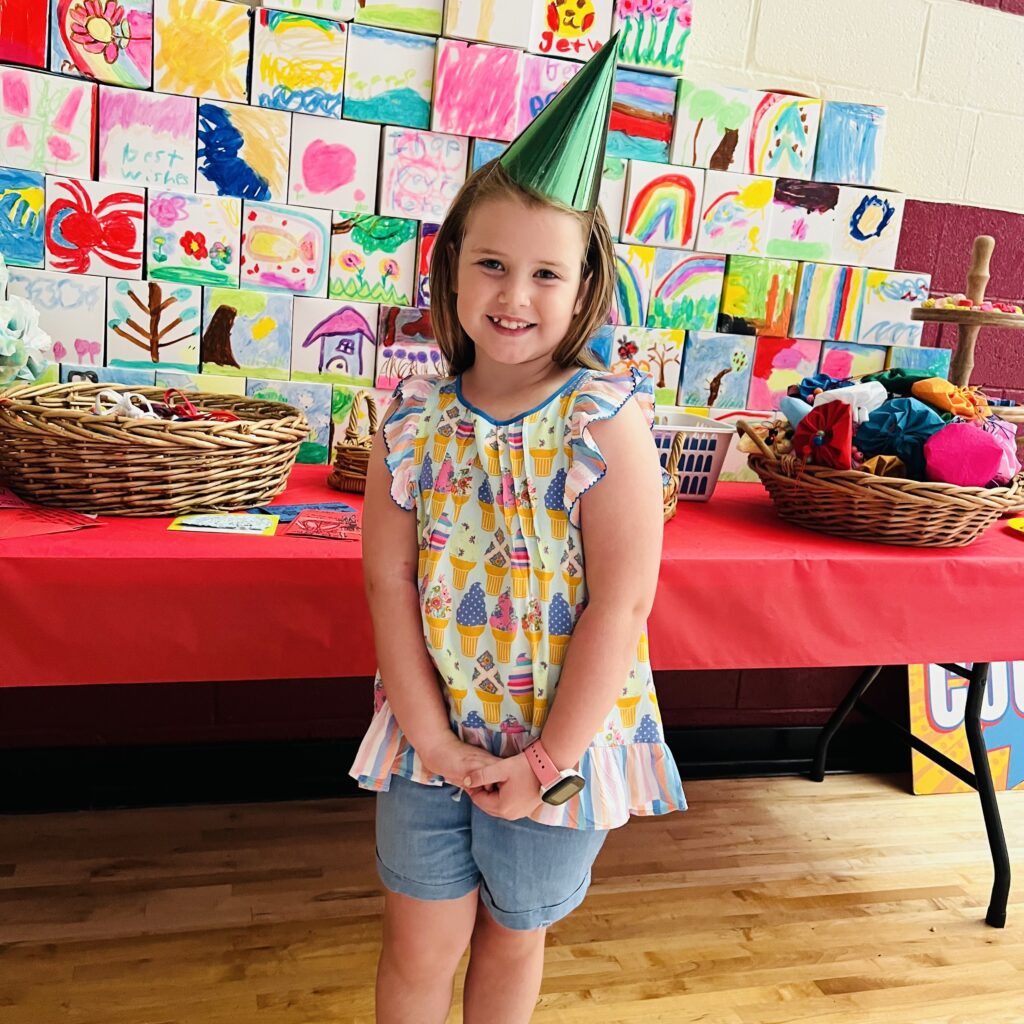 Anna Reece, cancer survivor and student at Guntersville Elementary, will be delivering the Busy Boxes to St. Jude's on July 20. We hope these boxes bring the children at St. Jude's some fun during a time when they need it the most.